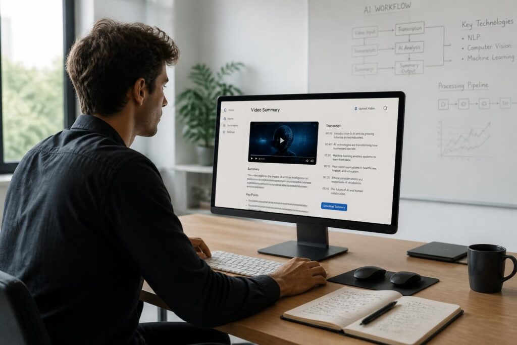 découvrez comment générer gratuitement un résumé vidéo youtube grâce à l'intelligence artificielle. simplifiez la lecture et gagnez du temps avec des condensés rapides et efficaces.