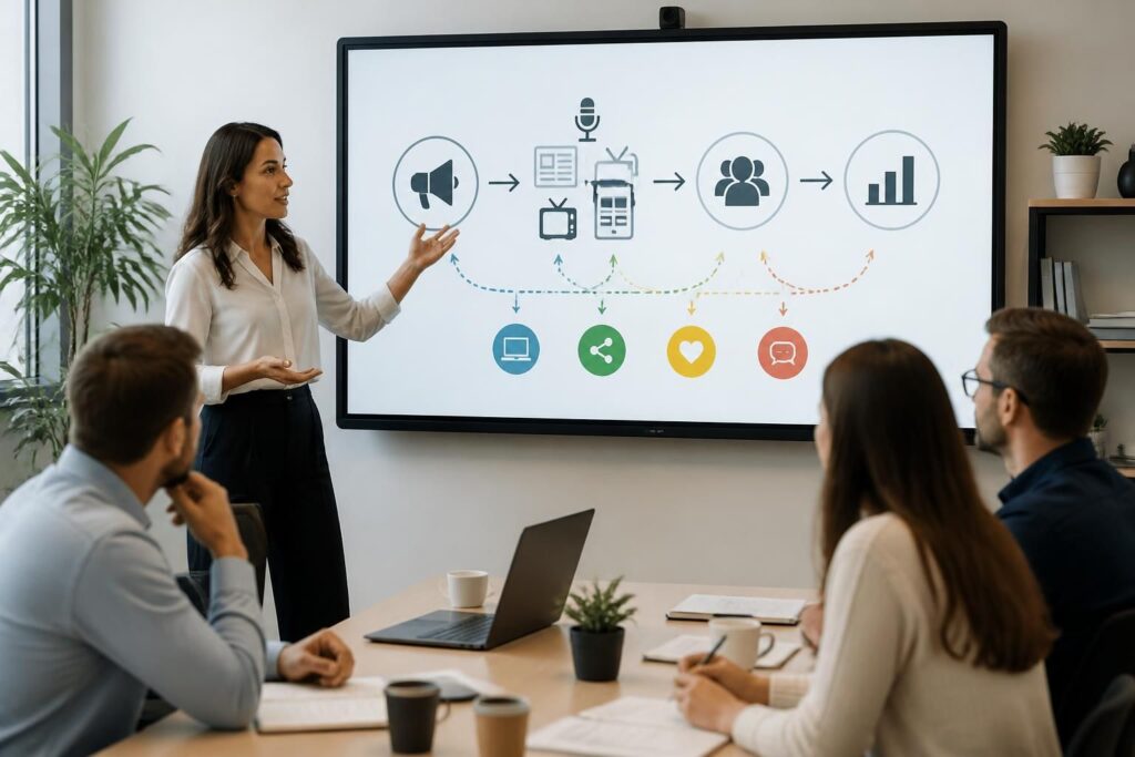 découvrez la définition claire de la retombée médiatique et apprenez sa traduction en anglais avec des explications détaillées pour mieux comprendre ce concept clé en communication.
