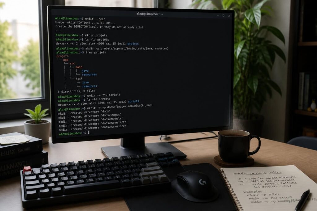 découvrez comment utiliser la commande mkdir en linux pour créer des dossiers rapidement et efficacement, avec toutes les options essentielles expliquées étape par étape.