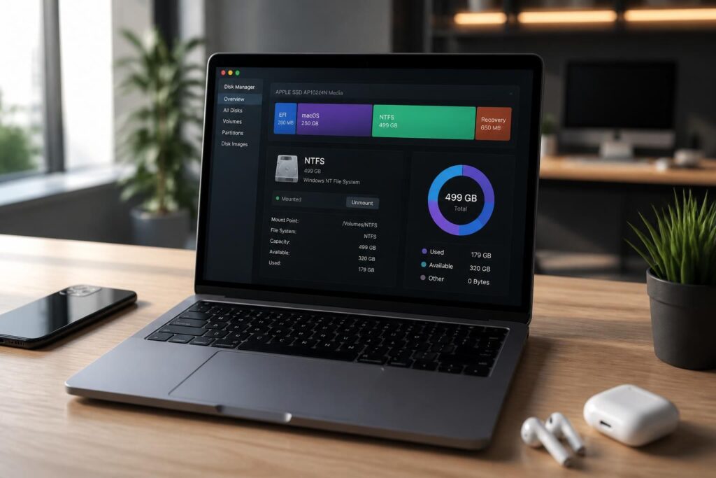 découvrez comment gérer efficacement les partitions ntfs sur macos, y compris macbook m1 et versions récentes, pour une meilleure compatibilité et performance.