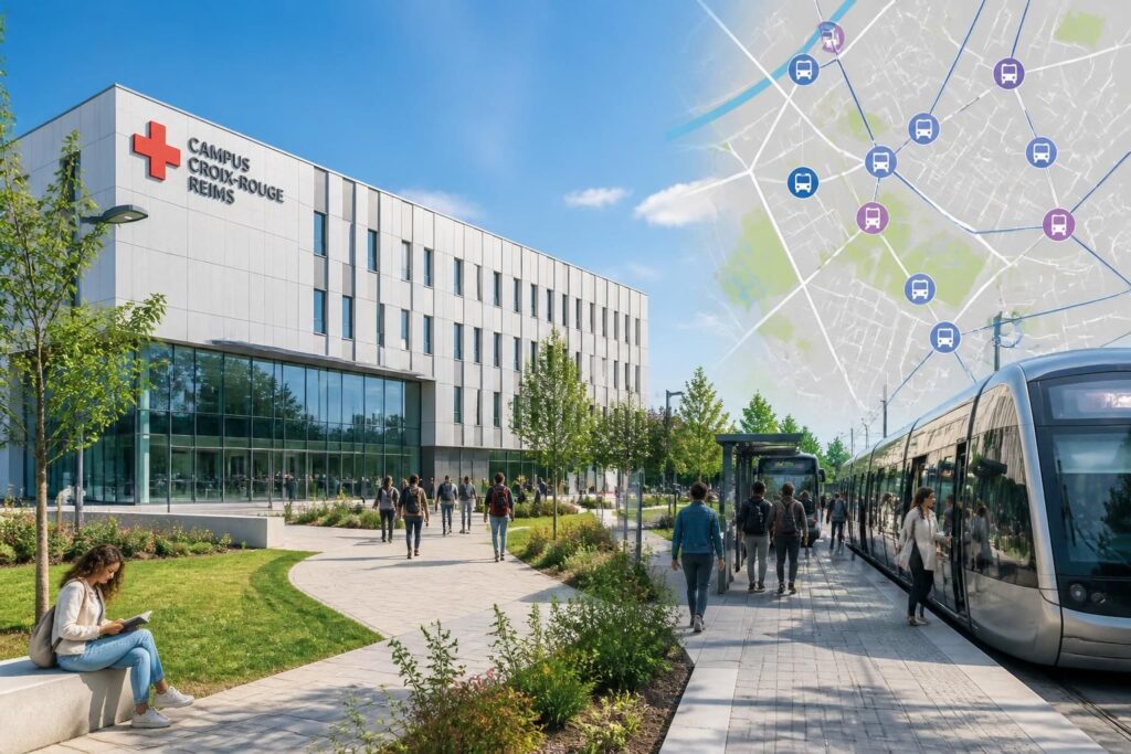 découvrez l'adresse, le plan détaillé et les options de transport en commun pour accéder facilement au campus croix rouge de reims.