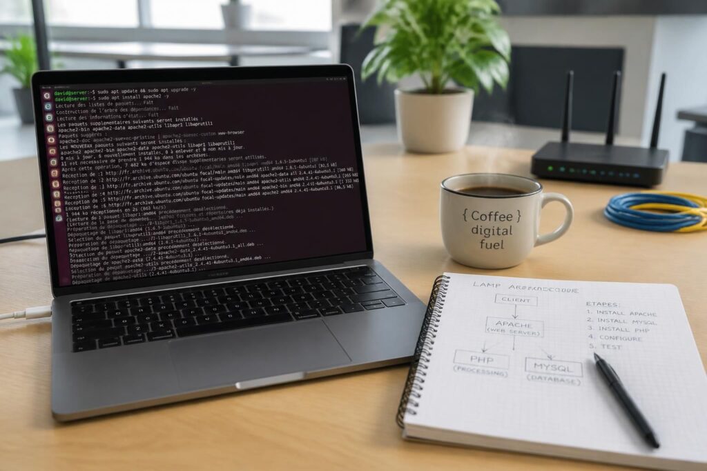 apprenez à installer et configurer la stack lamp (linux, apache, mysql, php) sur votre système linux pour créer un serveur web complet et performant.