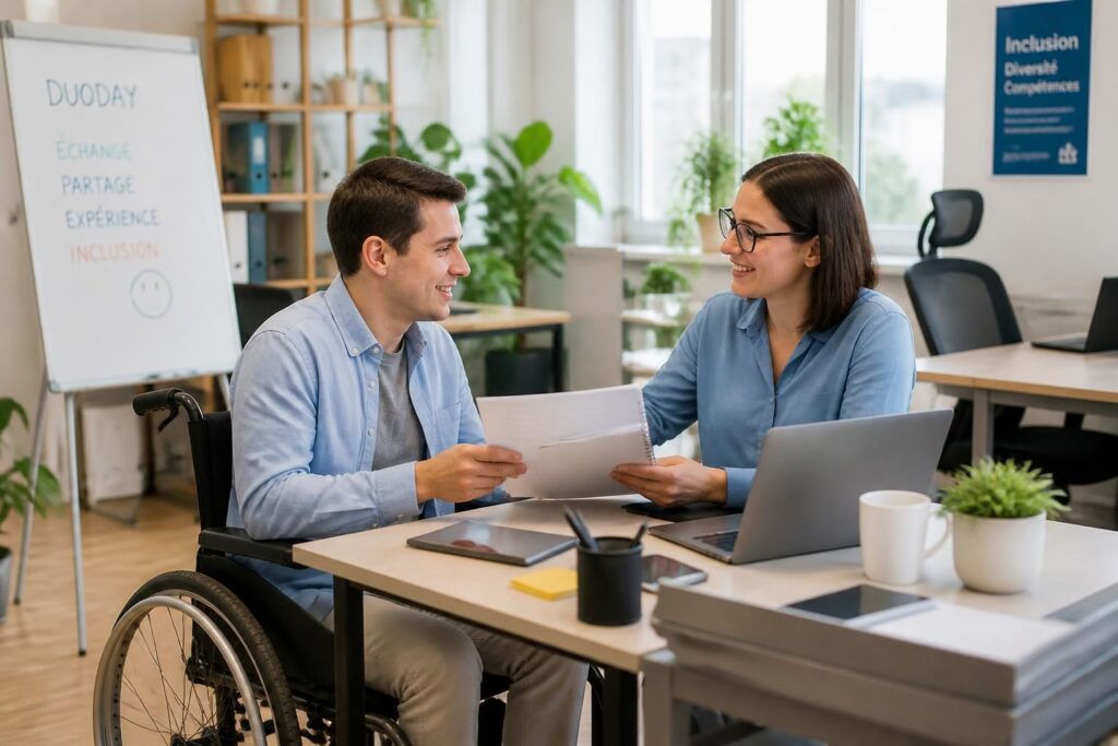 découvrez les avis et retours d’expérience sur le dispositif duoday, ses bénéfices pour l’inclusion professionnelle des personnes en situation de handicap et comment il favorise le recrutement et la sensibilisation en entreprise.